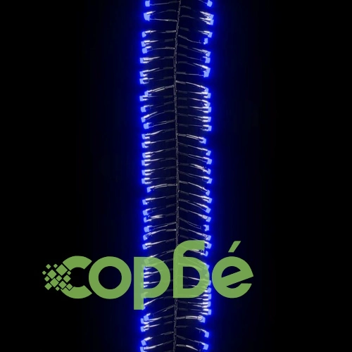 LED клъстърен стринг с 2000 LED синьо 17 м PVC ➤ топ цена ➤ sorbe.bg
