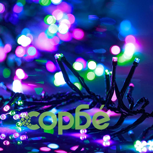 LED клъстърен стринг с 2000 LED пастелен многоцветен 17 м PVC ➤ топ цена ➤ sorbe.bg