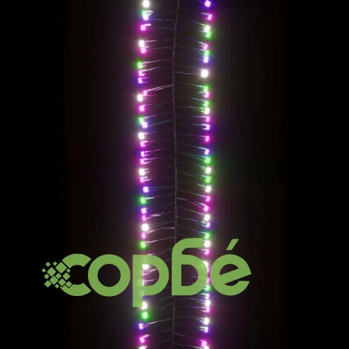LED клъстърен стринг с 2000 LED пастелен многоцветен 17 м PVC ➤ топ цена ➤ sorbe.bg
