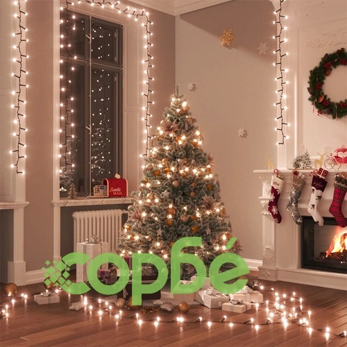 Компактен LED стринг с 400 LED топло бяло 13 м PVC ➤ топ цена ➤ sorbe.bg