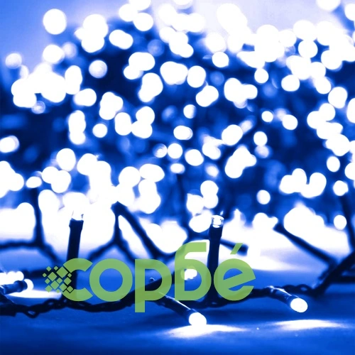 Компактен LED стринг с 400 LED синьо 13 м PVC ➤ топ цена ➤ sorbe.bg