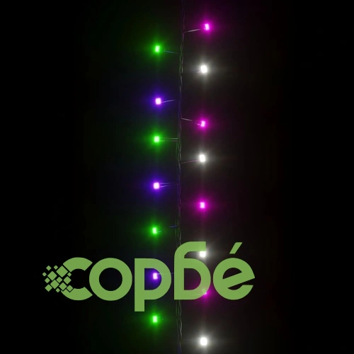 Компактен LED стринг с 400 LED пастелен многоцветен 13 м PVC ➤ топ цена ➤ sorbe.bg