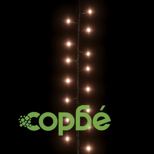 Компактен LED стринг с 1000 LED топло бяло 25 м PVC ➤ топ цена ➤ sorbe.bg