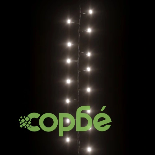 Компактен LED стринг с 2000 LED студено бяло 45 м PVC ➤ топ цена ➤ sorbe.bg