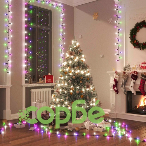 Компактен LED стринг с 2000 LED пастелен многоцветен 45 м PVC ➤ топ цена ➤ sorbe.bg
