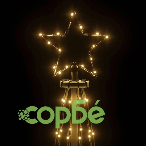 Конусовидна елха, топло бяло, 310 LED, 100x300 см ➤ топ цена ➤ sorbe.bg