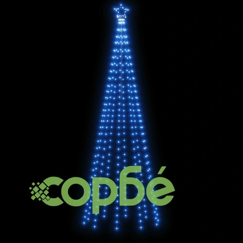 Конусовидна елха, синя, 310 LED, 100x300 см ➤ топ цена ➤ sorbe.bg