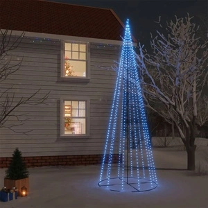 Конусовидна елха, синя, 732 LED, 160x500 см