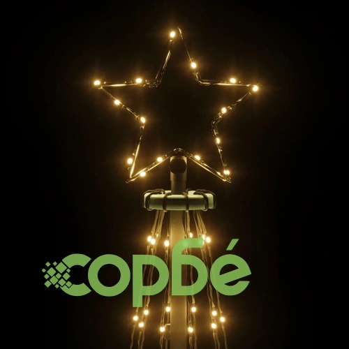 Коледна елха конус, топло бяло, 1134 LED, 230x800 см ➤ топ цена ➤ sorbe.bg