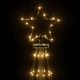 Коледна елха конус, топло бяло, 1134 LED, 230x800 см