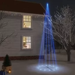 Коледна елха конус, синя, 1134 LED, 230x800 см