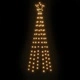 Коледна елха с шип, топло бяло, 108 LED, 180 см