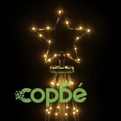 Коледна елха с шип, топло бяло, 108 LED, 180 см ➤ топ цена ➤ sorbe.bg