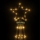 Коледна елха с шип, топло бяло, 108 LED, 180 см