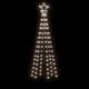 Коледна елха с шип, студено бяло, 108 LED, 180 см