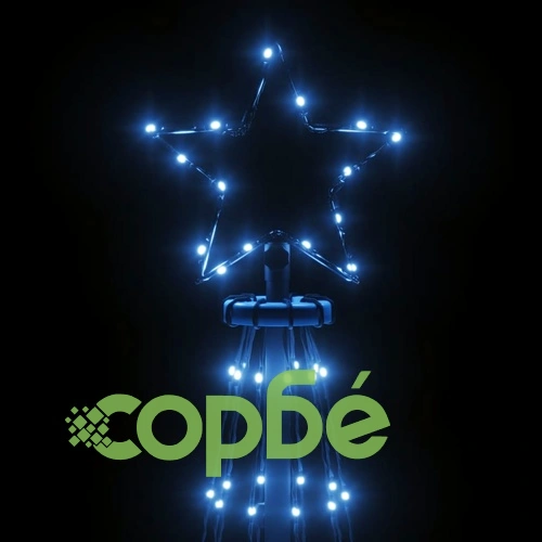 Коледна елха с шип, синя, 108 LED, 180 см на топ цена от sorbe.bg Коледна елха с шип, синя, 108 LED, 180 см ➤ топ цена ➤ sorbe.bg