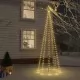 Коледна елха с шип, топло бяло, 310 LED, 300 см
