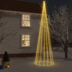 Коледна елха с шип, топло бяло, 1134 LED, 800 см