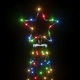 Коледна елха с шип, многоцветна, 200 LED, 180 см
