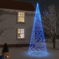 Коледна елха с шип, синя, 3000 LED, 800 см