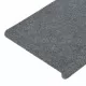 Самозалепващи стелки за стълби, 15 бр, 65x24,5x3,5 см, сиви