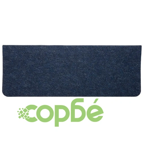 Самозалепващи стелки за стълби, 15 бр, 65x24,5x3,5 см, сини ➤ топ цена ➤ sorbe.bg