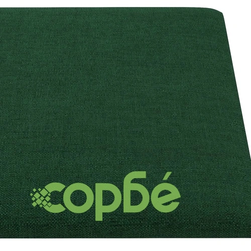 Стенни панели, 12 бр, тъмнозелени, 30x15 см, плат, 0,54 кв.м. ➤ топ цена ➤ sorbe.bg