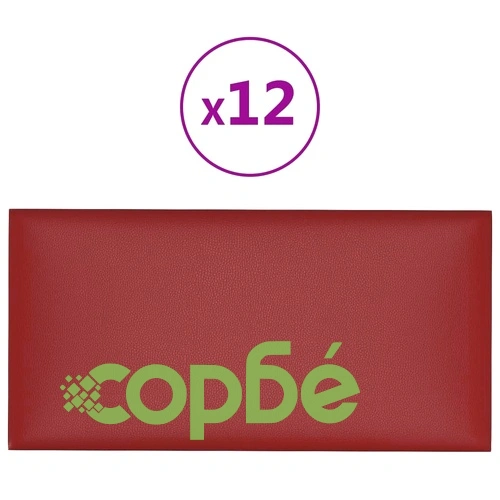 Стенни панели 12 бр керемидени 30x15 см изкуствена кожа 0,54 кв.м. ➤ топ цена ➤ sorbe.bg