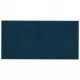 Стенни панели, 12 бр, сини, 30x15 см, кадифе, 0,54 кв.м.