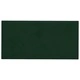 Стенни панели, 12 бр, тъмнозелени, 30x15 см, кадифе, 0,54 м²