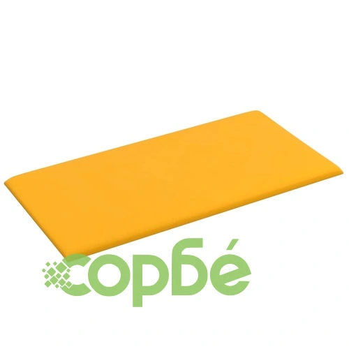 Стенни панели, 12 бр, жълти, 30x15 см, кадифе, 0,54 кв.м. ➤ топ цена ➤ sorbe.bg