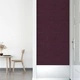 Стенни панели, 12 бр, лилави, 30x30 см, плат, 1,08 м²