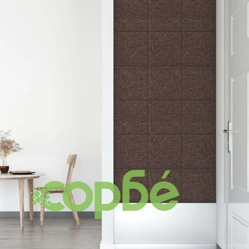 Стенни панели, 12 бр, таупе, 30x30 см, плат, 1,08 кв.м. ➤ топ цена ➤ sorbe.bg
