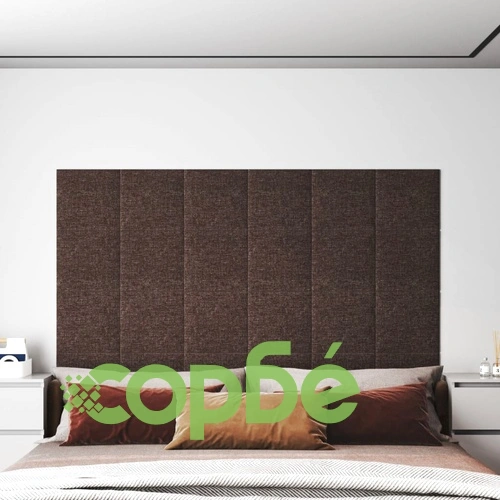 Стенни панели, 12 бр, таупе, 30x30 см, плат, 1,08 кв.м. ➤ топ цена ➤ sorbe.bg