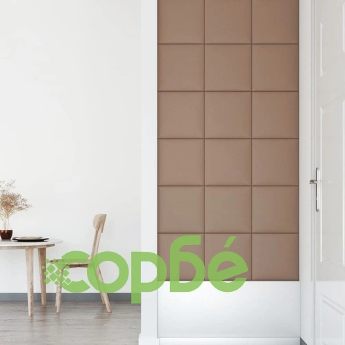 Стенни панели 12 бр капучино 30x30 см изкуствена кожа 1,08 м² ➤ топ цена ➤ sorbe.bg