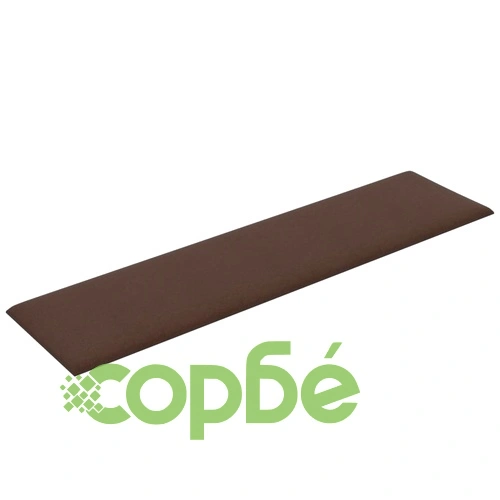 Стенни панели, 12 бр, кафяви, 60x15 см, плат, 1,08 м² ➤ топ цена ➤ sorbe.bg
