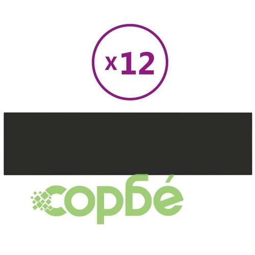 Стенни панели, 12 бр, черни, 60x15 см, плат, 1,08 м² ➤ топ цена ➤ sorbe.bg