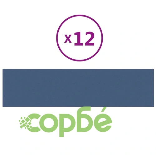 Стенни панели, 12 бр, сини, 60x15 см, плат, 1,08 м² ➤ топ цена ➤ sorbe.bg
