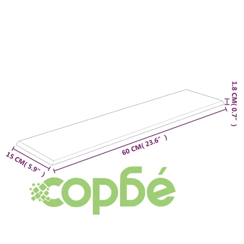 Стенни панели, 12 бр, черни, 60x15 см, кадифе, 1,08 м² ➤ топ цена ➤ sorbe.bg