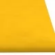 Стенни панели, 12 бр, жълти, 60x15 см, плат, 1,08 кв.м.