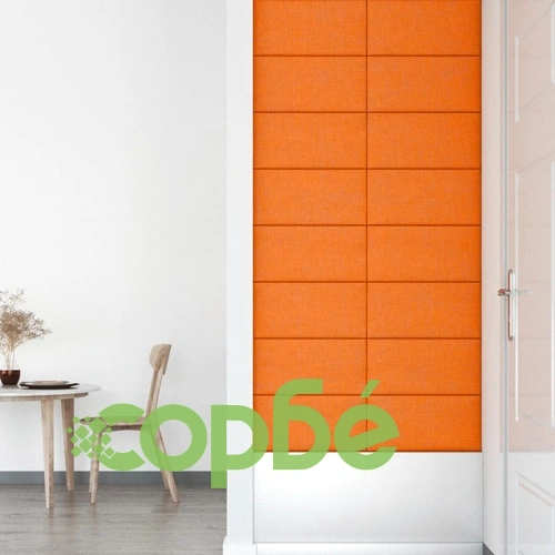 Стенни панели, 12 бр, светложълт, 60x30 см, плат, 2,16 м² ➤ топ цена ➤ sorbe.bg