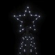 Коледна елха конус, студено бяло, 200 LED, 70x180 см