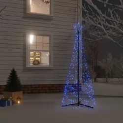 Коледна елха конус, синьо, 200 LED, 70x180 см