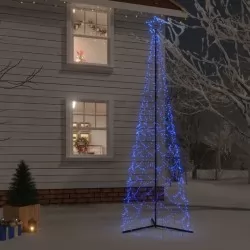 Коледна елха конус, синя, 500 LED, 100x300 см