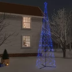 Коледна елха конус, синя, 3000 LED, 230x800 см