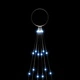 Коледна елха на флагщок, синьо, 108 LED, 180 см