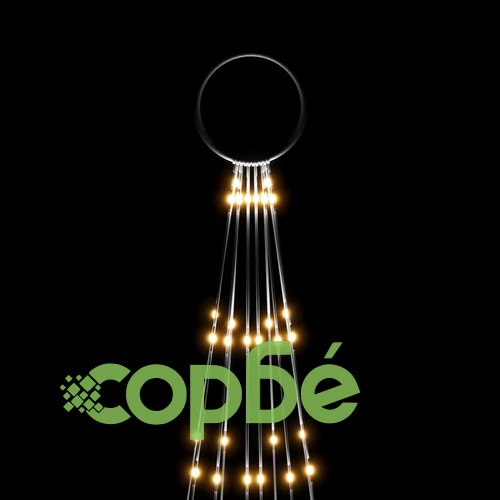 Коледна елха на флагщок, топло бяло, 310 LED, 300 см ➤ топ цена ➤ sorbe.bg