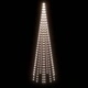 Коледна елха на флагщок, студено бяло, 310 LED, 300 см
