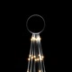 Коледна елха на флагщок, топло бяло, 732 LED, 500 см