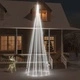 Коледна елха на флагщок, студено бяло, 732 LED, 500 см